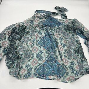 Libby Edelman Boho cold shoulder top size medium